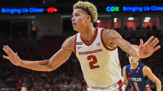 Razorbacks Trevon Brazile against UT-Tyler on Friday night